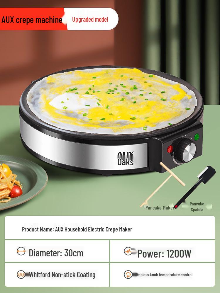 

Электрическая блинница AUX: Многофункциональная машина для блинов и барбекю, аутентичная сковорода для тонких блинов, популярный бытовой гаджет.