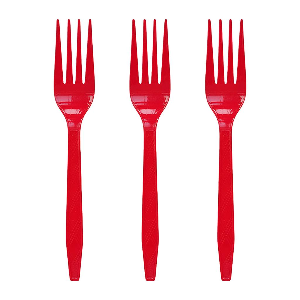 Disposable Plastic Gold Colored Birthday Party Fork