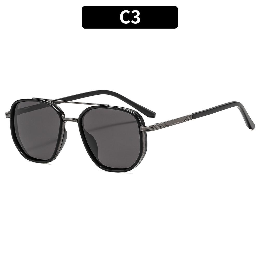 Women's Sunglasses, Men's and Women's Fashion Double-beam Metal Sunglasses, Driving Sunglasses