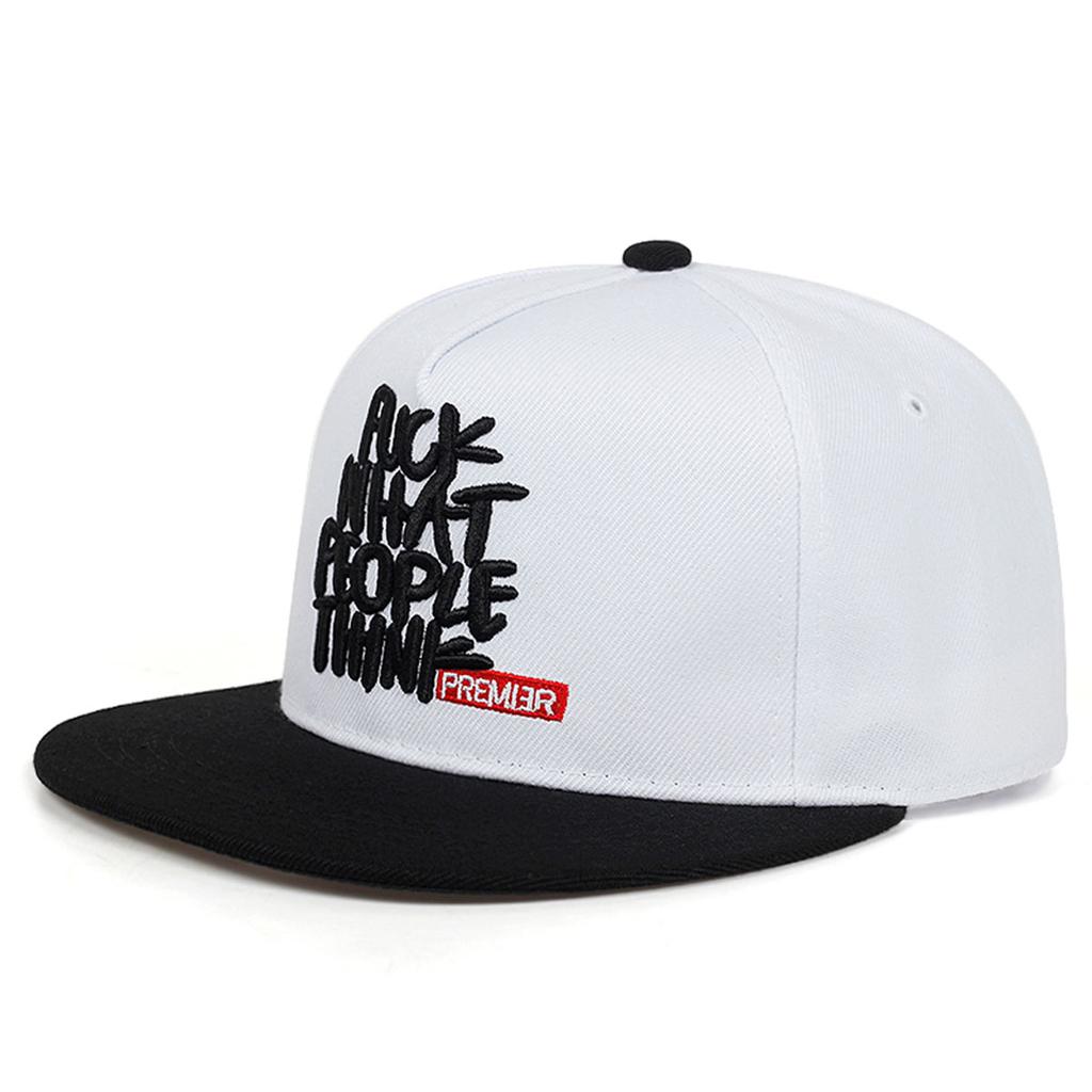 Personalized Letter Embroidery Men Hat Flat Top Punk Baseball Cap Snapback Caps Outdoors Fitness Hats Trucker Hat