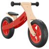 Vélo d'équilibre - vidaXL - Rouge et Noir - Pneus pneumatiques - Réglable - Pour enfants à partir de 3 ans