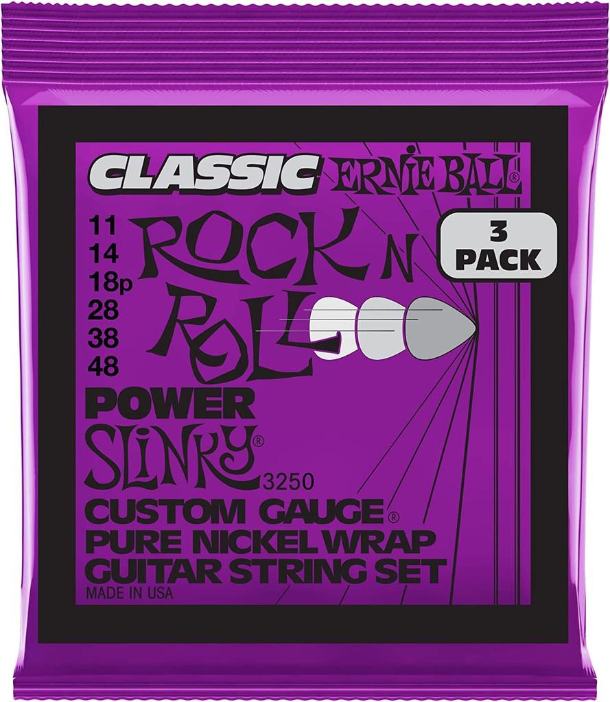 Genuine Ernie Ball 3251 Electric Guitar Strings Classic Regular Slinky (10-46) R&R 3-Pack