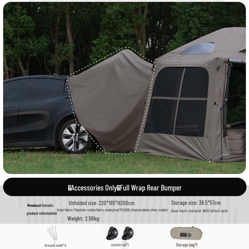 2025 Explorer Automatic Inflatable Tail Tent: SUV & Tesla Rainproof Camping Solution