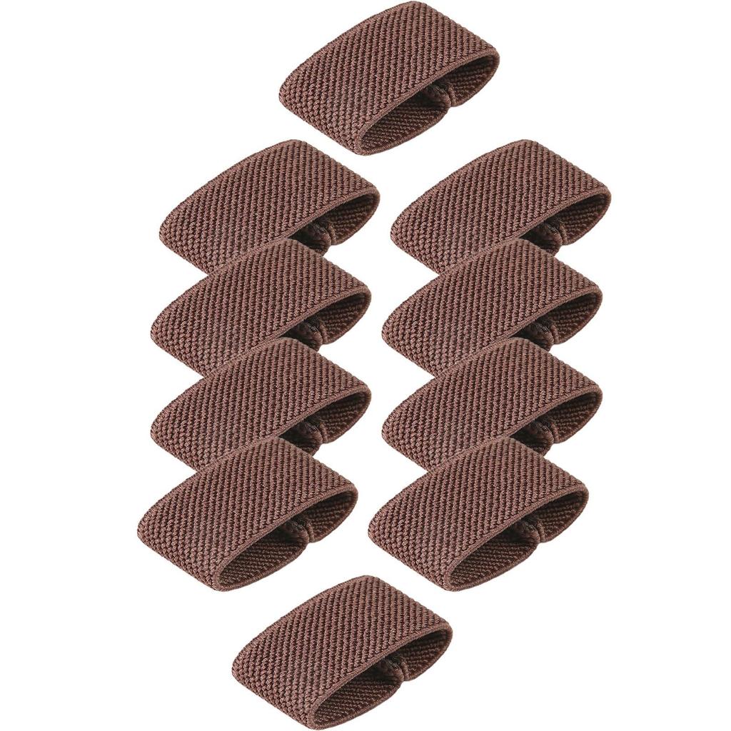10Pcs Elastic Belt Keepers Accessories for 1.5" Wide Belts/Straps Strap Retainer Band Webbing Loop Backpacking Strap Keepers