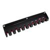 Lockable Pry Bar Holder Wall Mount Storage Organizer for Workshop Shed Home Garage Holds 10 13 Tools