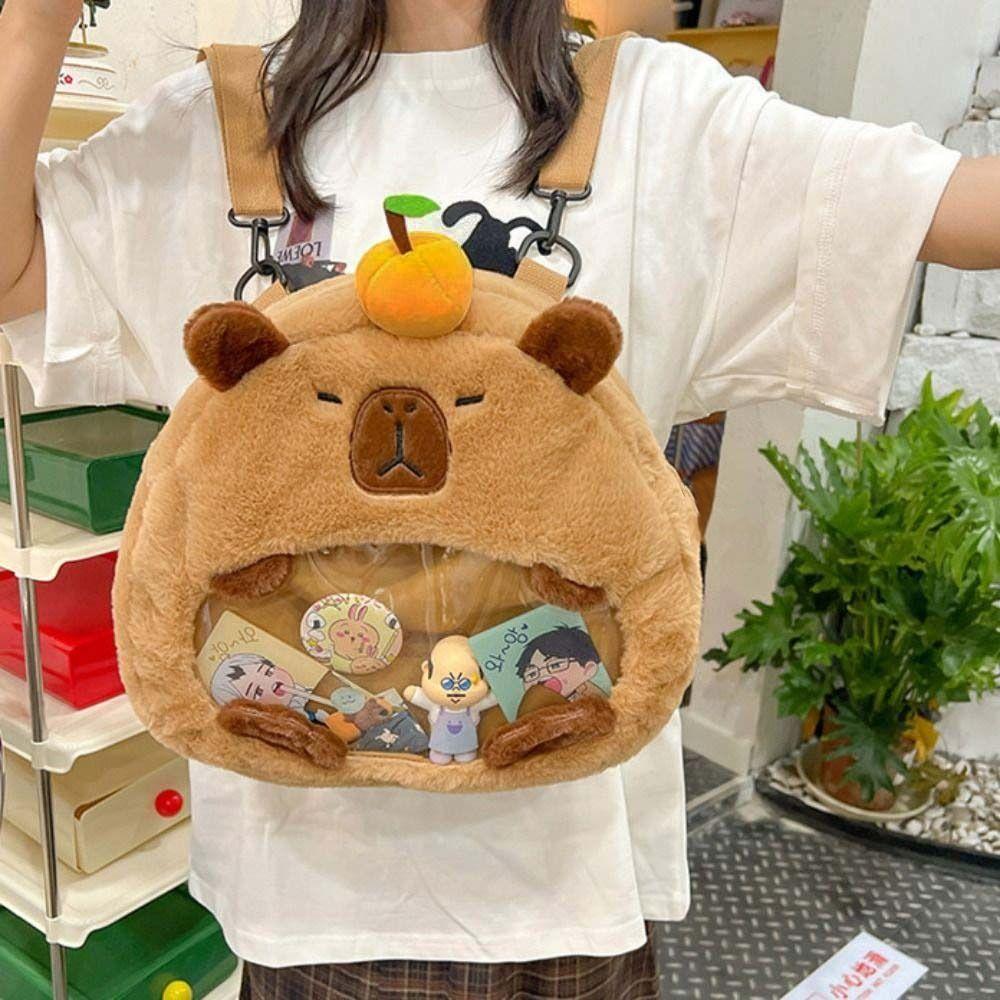 Shoulder Bag Transparent Doll Bag Wallet Anime Backpack Casual Capybara Itabag Children
