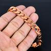 Pure 100% Copper Curb Bracelet | Solid Copper Jewelry | Curb Link Chain Bracelet | Copper Bracelet Jewelry for Her/him - 46 Grams, 9" Inches
