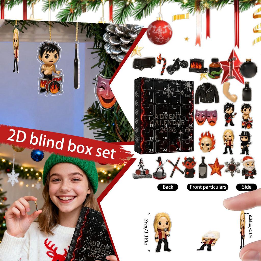 2D Ankunftskalender Enthält 24 Ankunftskalender, Countdown-Kalender und Überraschungs-Sammelobjekte