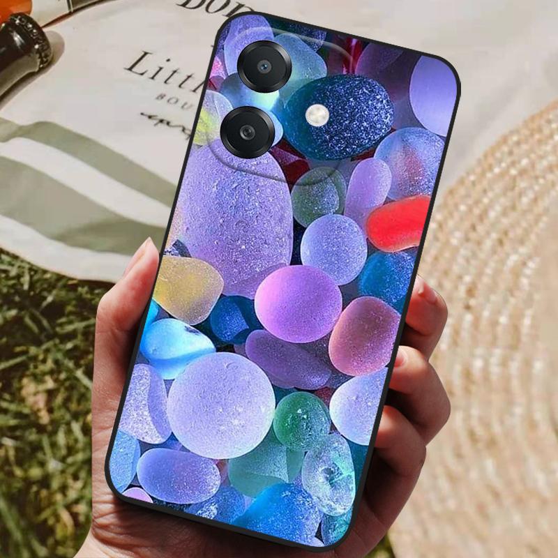 Para OPPO A3 A3x Funda Lujosa Cubierta Trasera de Silicona Funda de Teléfono para OPPO A3x 4G 5G Fundas A 3 3x Parachoques Suaves Coque A60 5G Lindas Capas