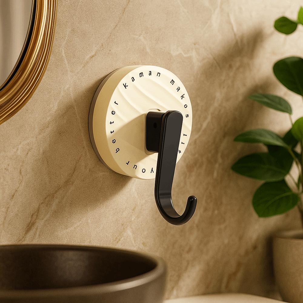 3PCS Durable Waterproof Suction Cup Hooks Detachable Plastic Wall Hook Punch-Free Heavy Duty Shower Wall Hanger Kitchen