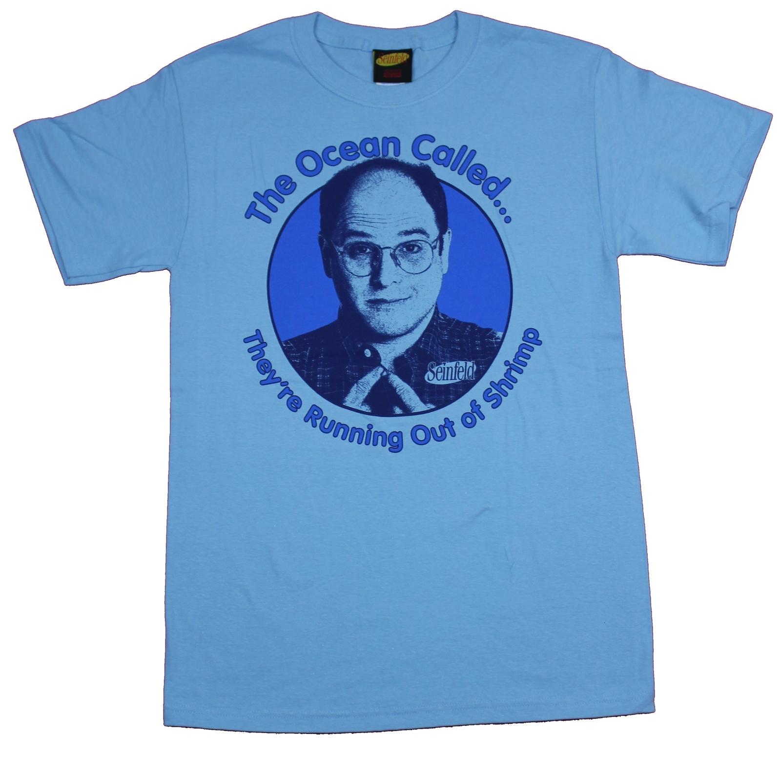 Seinfeld Adult New T-Shirt - George Costanza The Ocean Called ? Shrimp XL