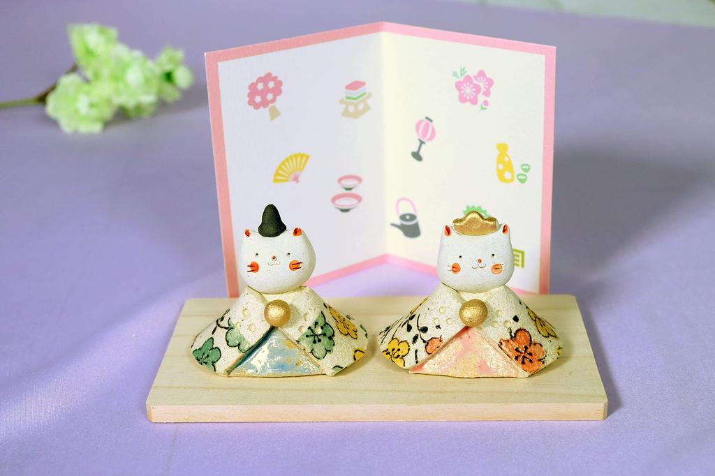 Craftsman House Peach Festival Hina Doll Peach Hina Color/Cat