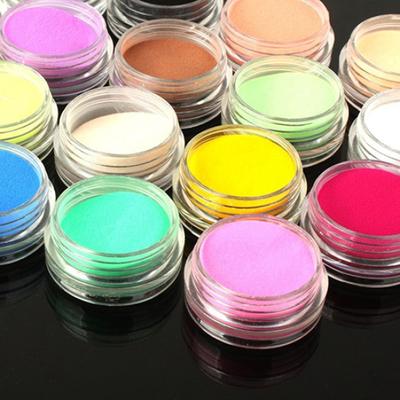 12 Karışık Renkler Akrilik Nail Art İpuçları UV Jel Toz Toz 3D DIY Dekorasyon Seti