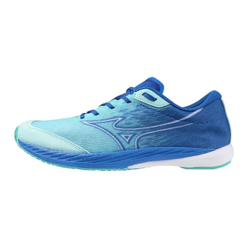 Mizuno Wave Duel 4 Running Shoes, Sky Blue x White x Blue, Size 26.5 cm, 2E