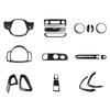 Right Hand Drive Vehicle Accessories with Carbon Fiber Pattern Black Navigation Panel Decorative for Benz SMARTfor Two Sticker