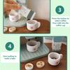 Simulated Coffee Machine & Pretend Cookie Maker Set Wooden Toys for Playing House Kitchen Fun Toys Children's Role Playing