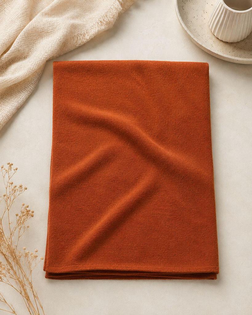 Men's Korean Style Wool Knitted Scarf – Solid Color, Casual, Warm Neck Warmer for Autumn & Winter