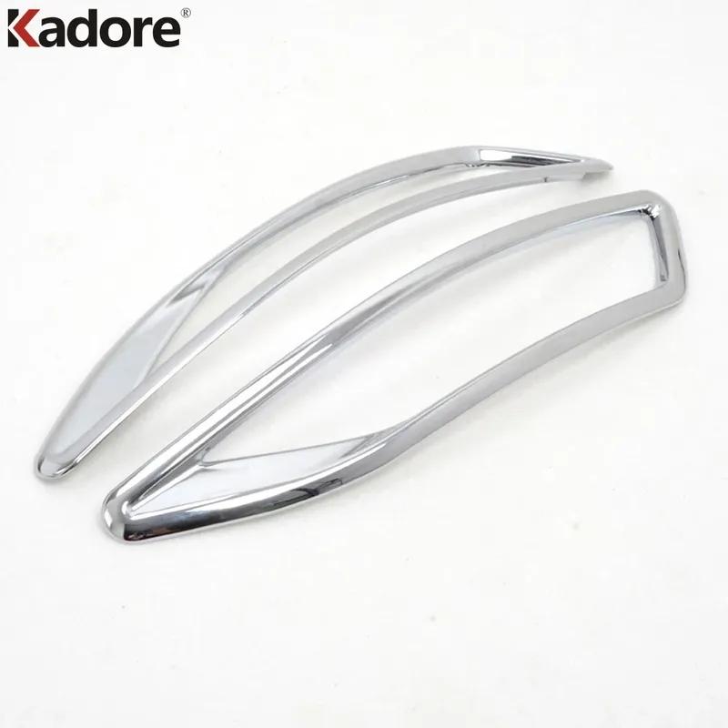 Rear Bumper Fog Light Lamp Cover Trim For Volkswagen VW Touran 2016- 2024 Chrome Car Accessories Tail Foglights Bezel Trims