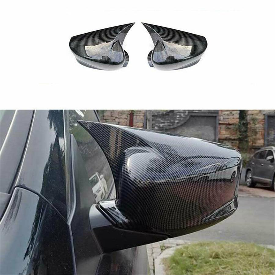 For Honda Accord 2013-2018 Carbon Fiber Look OX Horn Rear View Side Mirror Cover