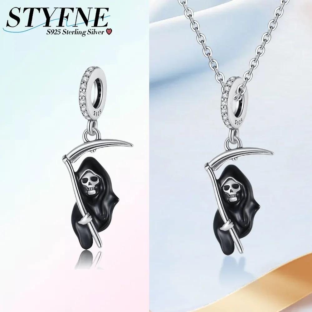 Copperhalloween Luminous Ghost Skull Beads Charm Fit Original Bracelet Women'S Diy Boutique Jewelry Gift
