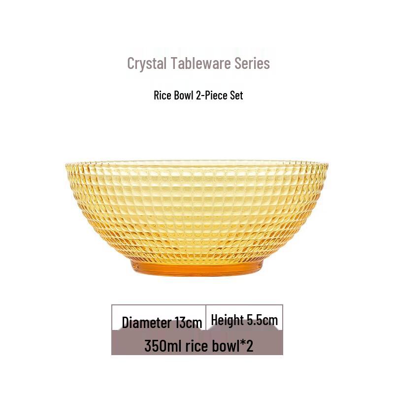 VISIONS Crystal Series Polka Dot Glass Tableware Set