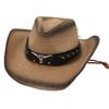 Western Cowboy Strohhut Tibetischer Sonnenhut Stierkopf Jazzhut Sonnenschutzhut Sonnenschirm Strandhut