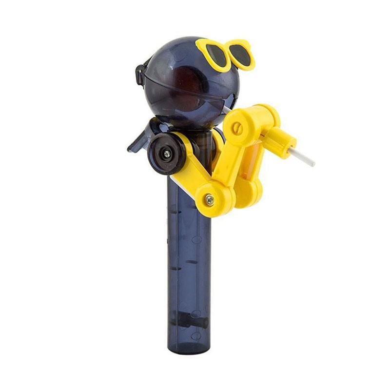 Adorable Kids Creative Eating Robot Lollipops Holder With Playful Stand For Baby Gifts