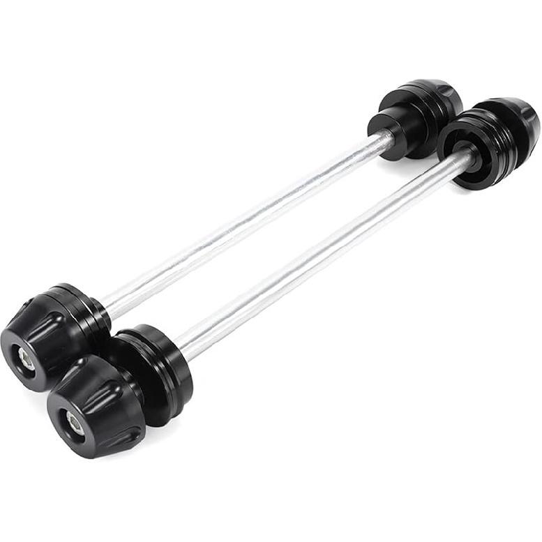 Moto Front Axle Fork Crash Slider Swingarm Spools Stand for Ducati 1199 1299 for Panigale V4 V2 for Multistrada 1200 (Color : Front Black)