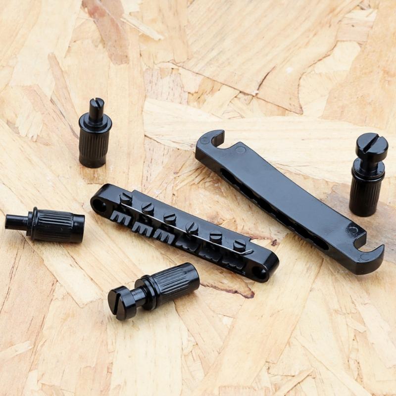 12 String Electric Guitar Bridge Roller Saddle Bridge Tailpiece Easy Install
