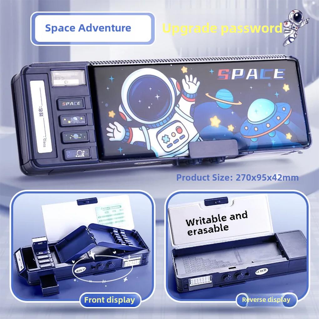 Large Capacity Pencil Case Double Password Convenient Storage For Office Pencil Case For Office