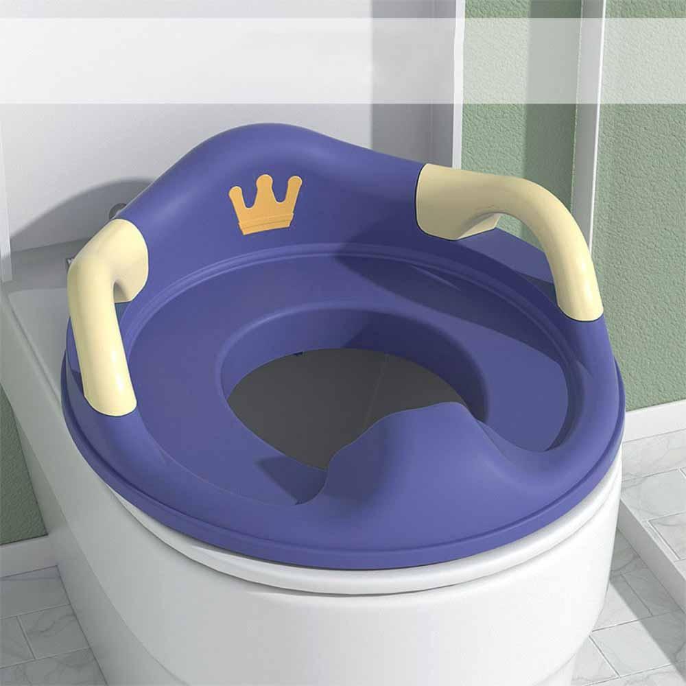 

Брызгозащитное детское сиденье для унитаза с рисунком короны, прокладка для сиденья унитаза для мальчиков и девочек Blue(A)