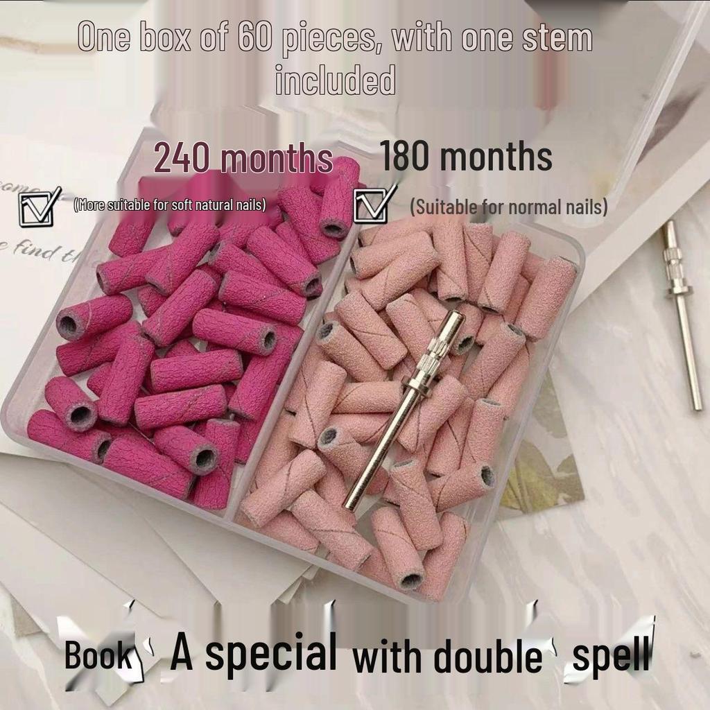 Nail Salon High-Quality Sanding Bands with Stainless Steel Mandrel - Durable, Wear-Resistant Tools