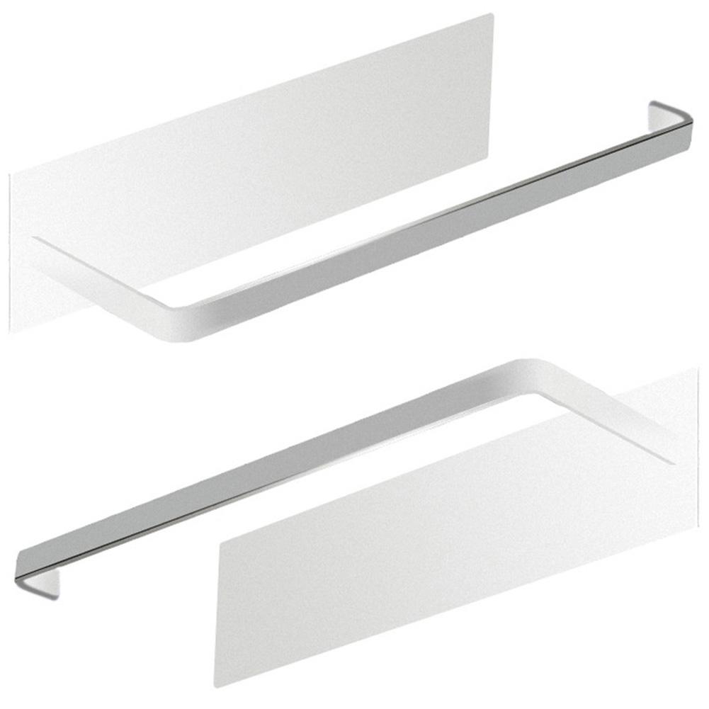 Magnetic Paper Towel Holder Toilet Paper Roll Holder Punch Free Paper Towel Rack Strong Magnet Backing for RV Bathroom nero