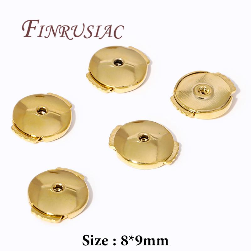 

18K/14K Gold Plated Locking Earring Backs For Studs,Earring Back Stoppers Findings,Supplies For Jewelry,DIY Earring Accessories 4 pcs