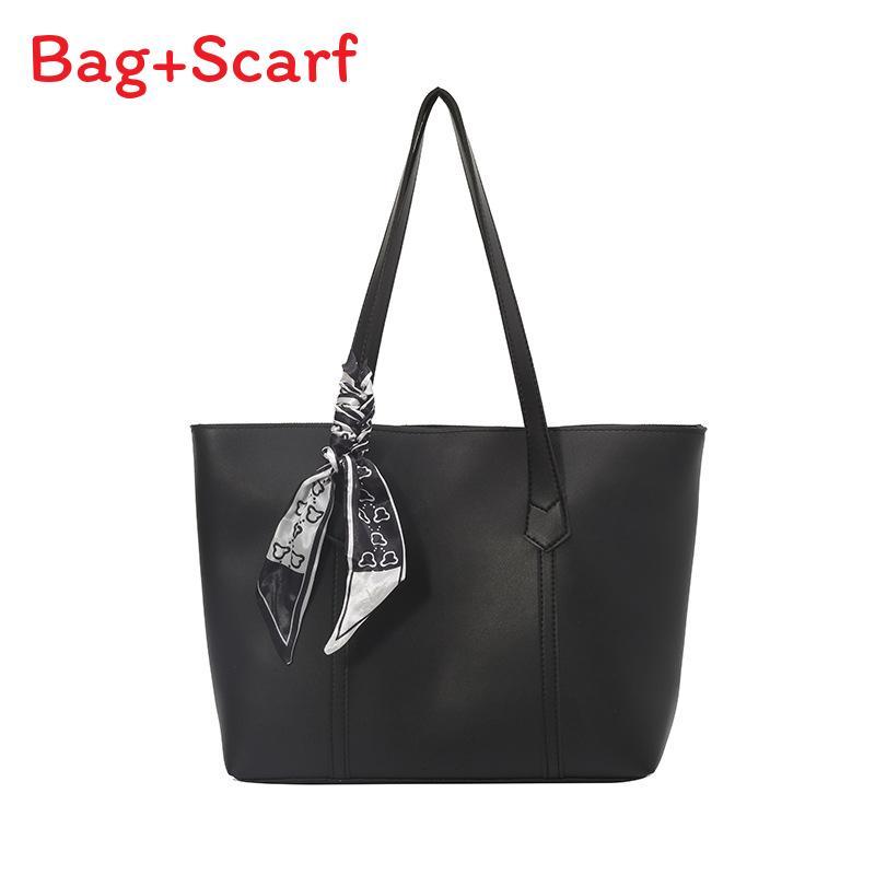 College Student Tote Bag Pu With Zipper Closure For Daily Use
