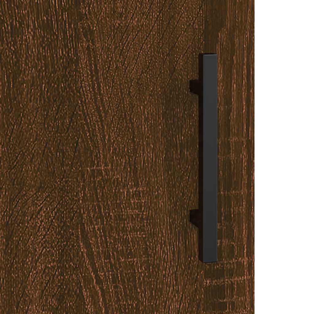 Wall Cabinet Brown Oak Effect 69.5 x 34 x 90 cm