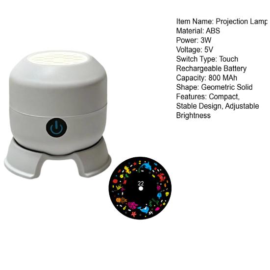 Rotating Projection Lamp Underwater Ocean Projector Light with Dynamic Rotation And Adjustable Brightness Multi-Angle Base Mood Light for Indoor