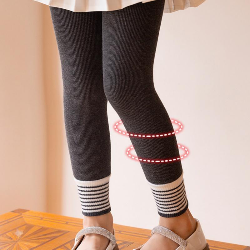 Children Girls' Leggings Thick Fleece Warm Pants Tight And Elastic Kids Leggings