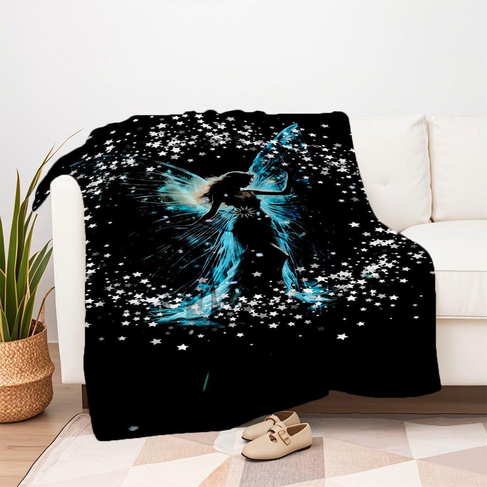 "Enchanted Fairy Wings Fantasy Costume Accessory"Blanket Flannel Throw Blanket for Sofa, Bed, Travel, Camping, Office, Couch, Chair, And Bed