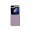 Suitable for Samsung Z Flip7 Mobile Phone Case Z Flip4 5 6 Metal Paint Lychee Leather Pattern Folding Protective Cover