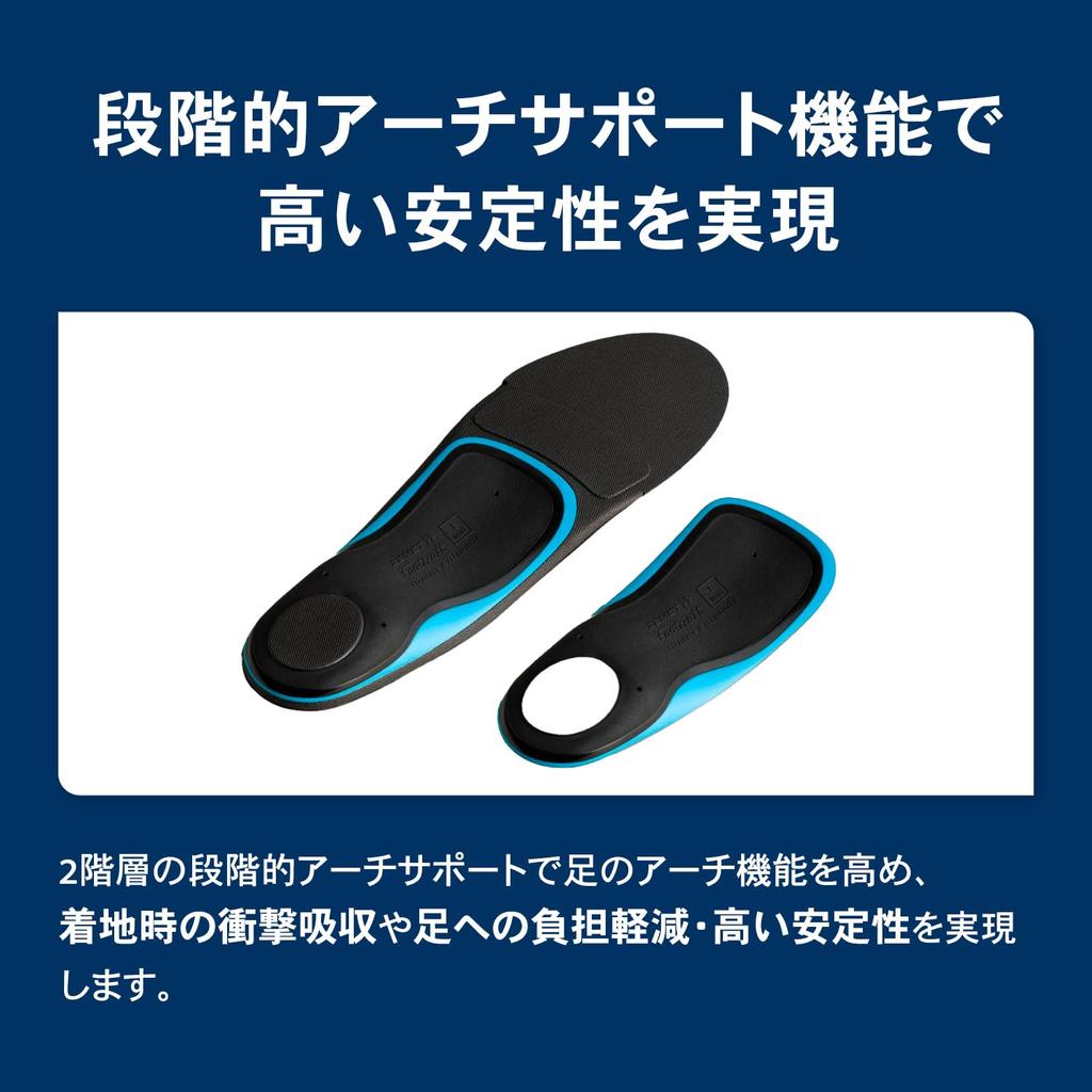 [Von J-League-Spielern bevorzugte Marke] ZAMST Footcraft Fußball-Stil Einlegesohlen, MITTEL-Typ, Fußball, Größe LL (27,0 cm ~ 28,5 cm), 379814