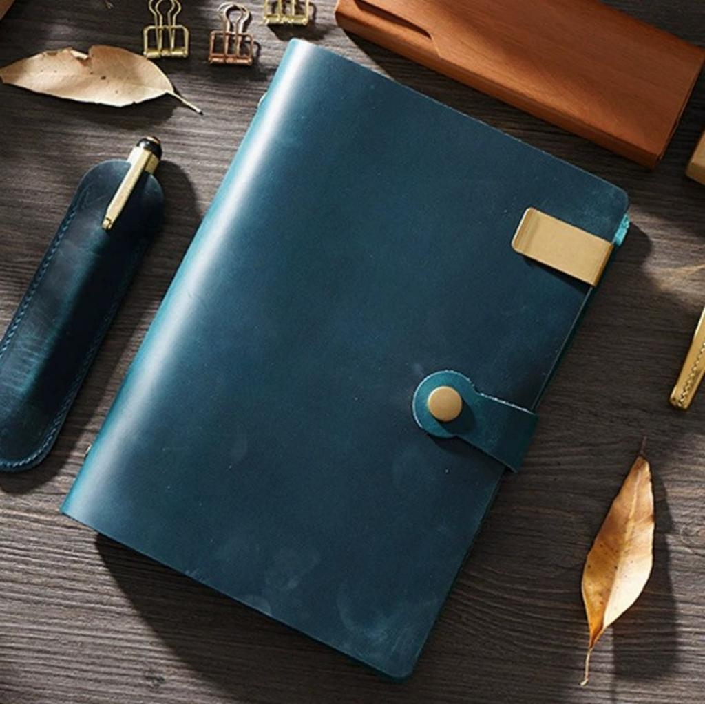 Vintage A5 Notebooks & Journal, Soft Leather Notepad Cover With Insert Paper, Handmade Sketchbook Diary School Office Stationery