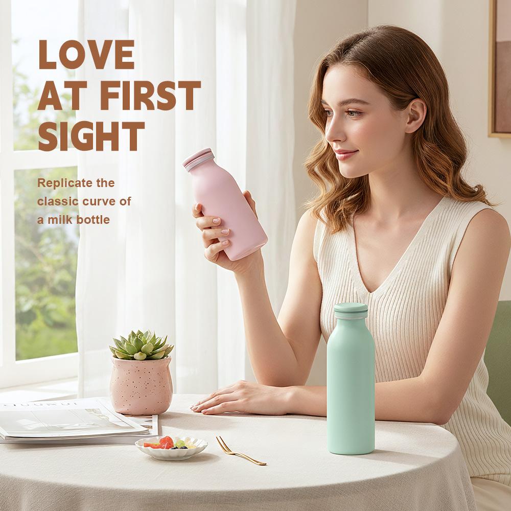 1PCS 304 Stainless Steel Cola Bottle Sports Kettle Keep Cold Thermal Cups Double Layers Vacuum Tumbler Mug Bike Water Bottle