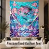 Custom Text Printed Tapestry Spy × Family Pattern Large Wall Hanging Indoor Room Decor