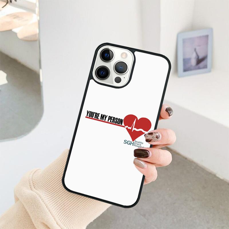 Greys Anatomy TV Show You are my person Phone Case For iPhone 17 Air 16 15 14 11 12 13 Pro MAX Plus coque Cover