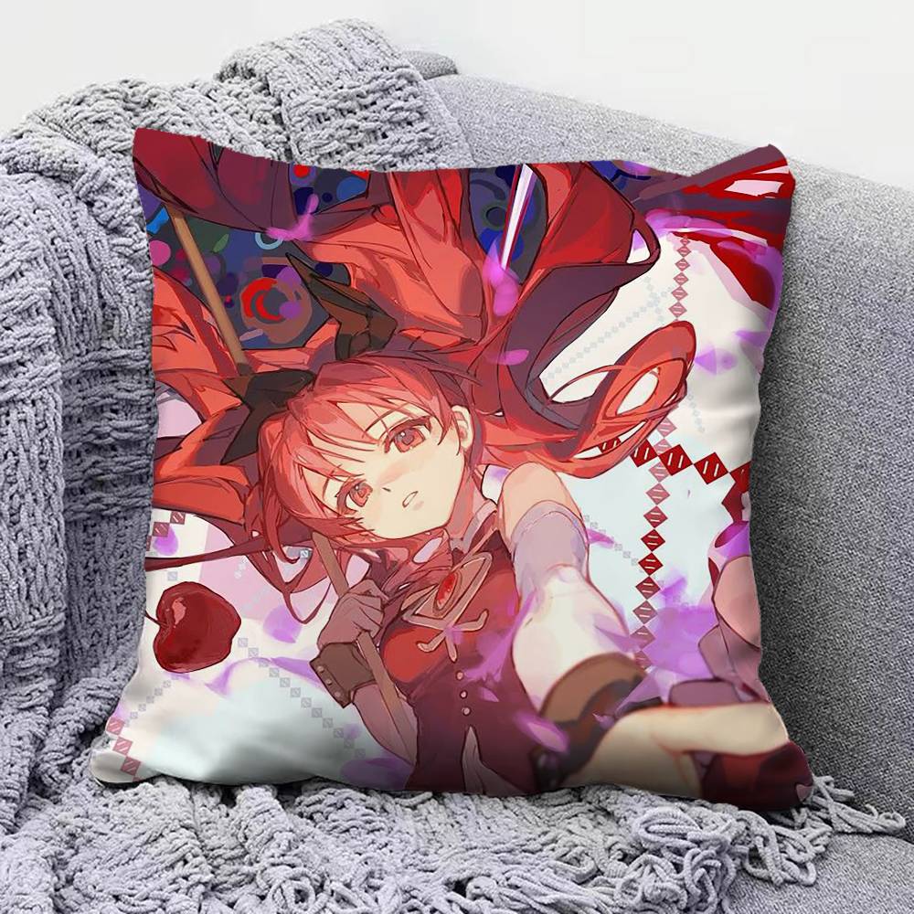 kyoko sakura The Puella Magi   Pillow Covers, Home Sofa Cushion Covers and Aecorative Custom