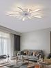 110-240v Intelligent Creative LED Ceiling Fan Light Black/white ceiling lustre for living room bedroom dining room room decor