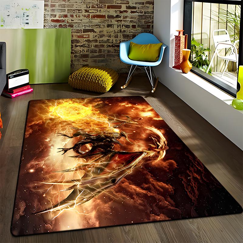 Final Fantasy Printed Carpet for Living Room Rugs Camping Stranger Things Picnic Mats Anti-Slip E-sports Rug Yoga Mat Fans Gift