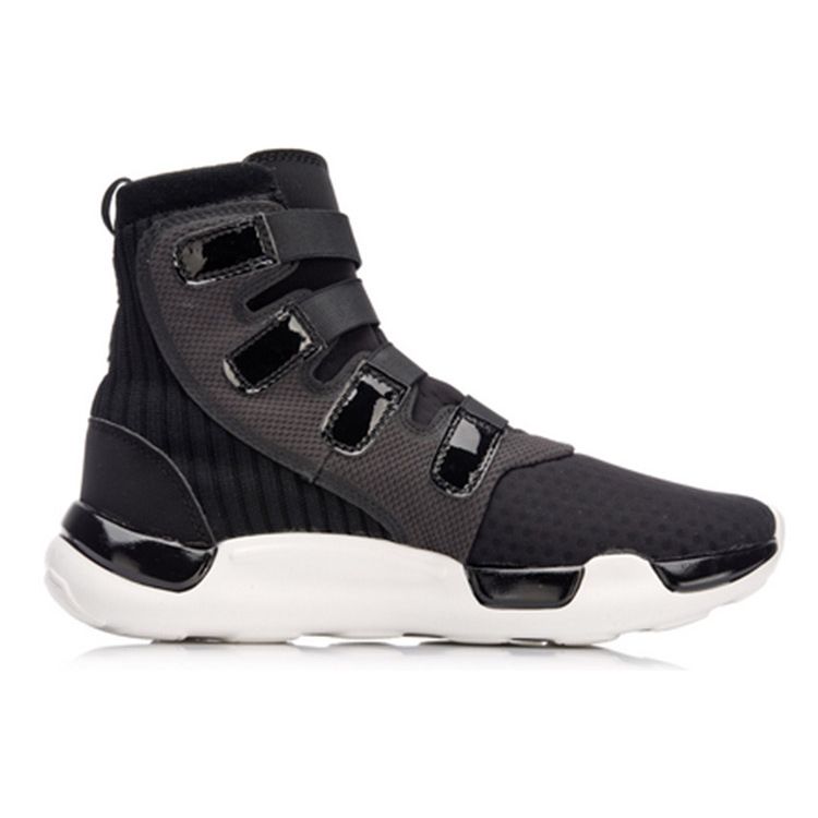Li-Ning Wade Samurai Scarpe da Basket Retro High-Top Tessute Ammortizzanti Monopezzo Uomo sneakers Nero AGWN021-1