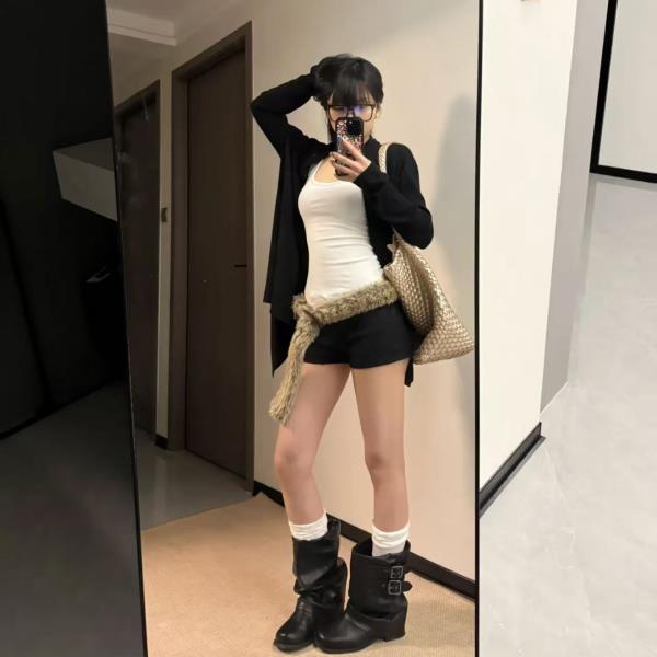 Fashion Lady Boots Shoes Boots-Women 2025 Summer Black Ankle Retro Western Shoes Boots Women New 2025 Ankle Black Summer Ladies Western